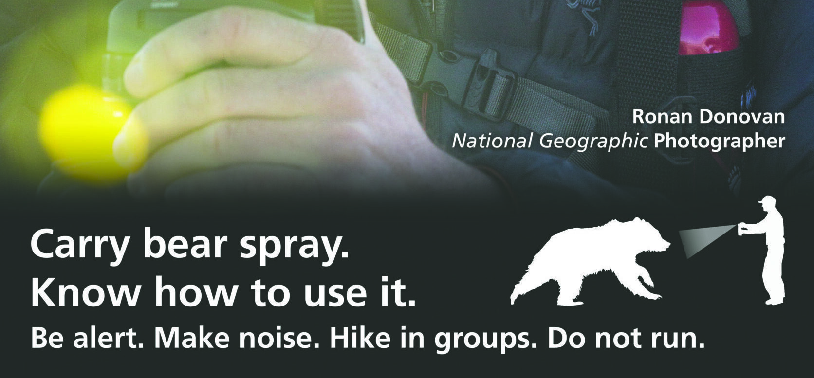 A graphic explaining the importance of bear spray