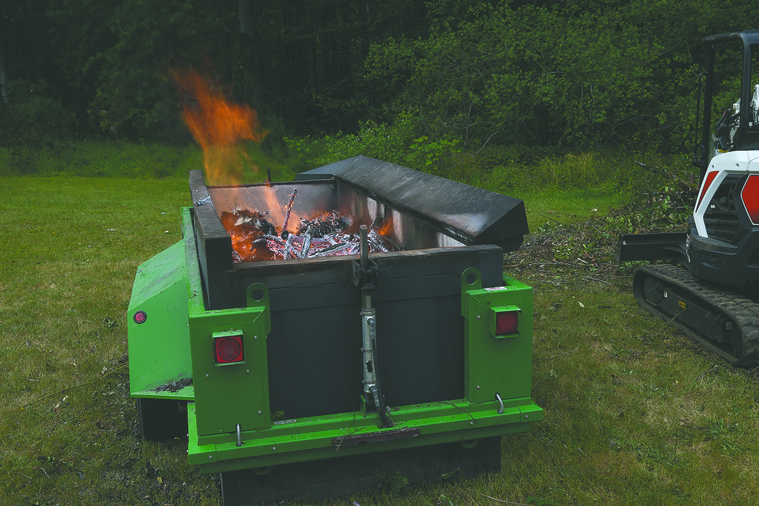 a safe controlled burn to remove debris