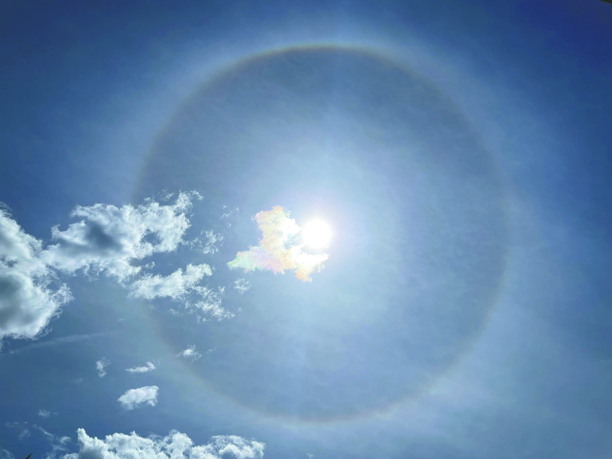 Solar halo from Welches, May 22, 2022 — Melanie Brown