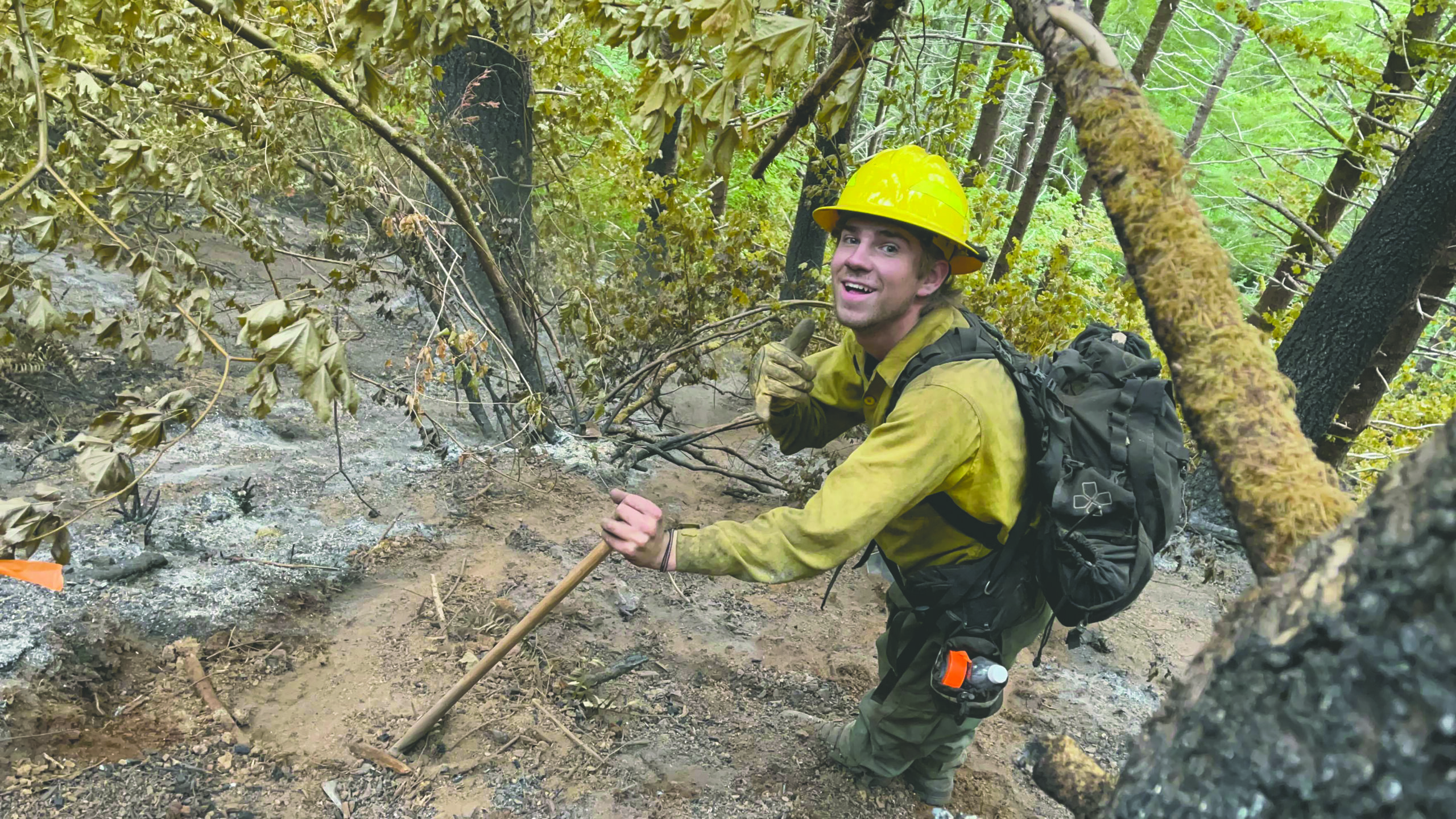 Oregon Department of Forestry firefighter Peter Malone has already started battling the summer blaze.