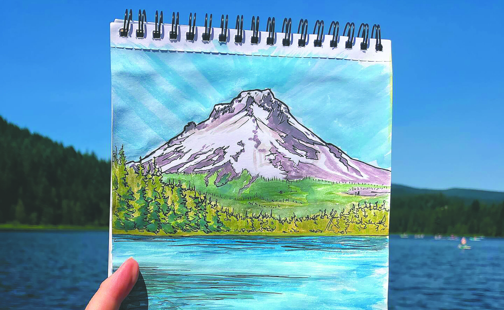 Kenzey Ostowski's rendering of our beloved Mt. Hood.